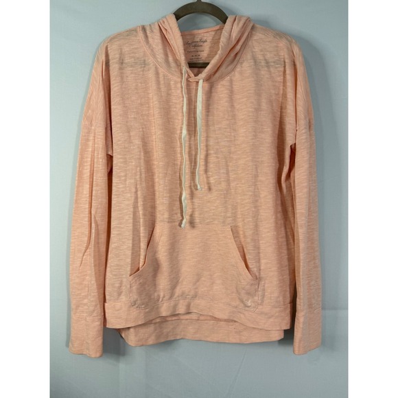 American Eagle Outfitters Tops - American Eagle‎ Favorite Tee Hoodie Womens Medium Peach Slub Knit Relaxed